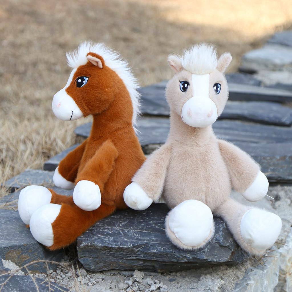 Plush Pony Stuffed Animal Toy For Kids Kids Birthday Gift Soft Animal Companion