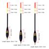 3Pcs 1.5+6g 1.5+5g 1.5+4g Durable Wooden Fishing Floats Set Bobbers Tackle Accessory