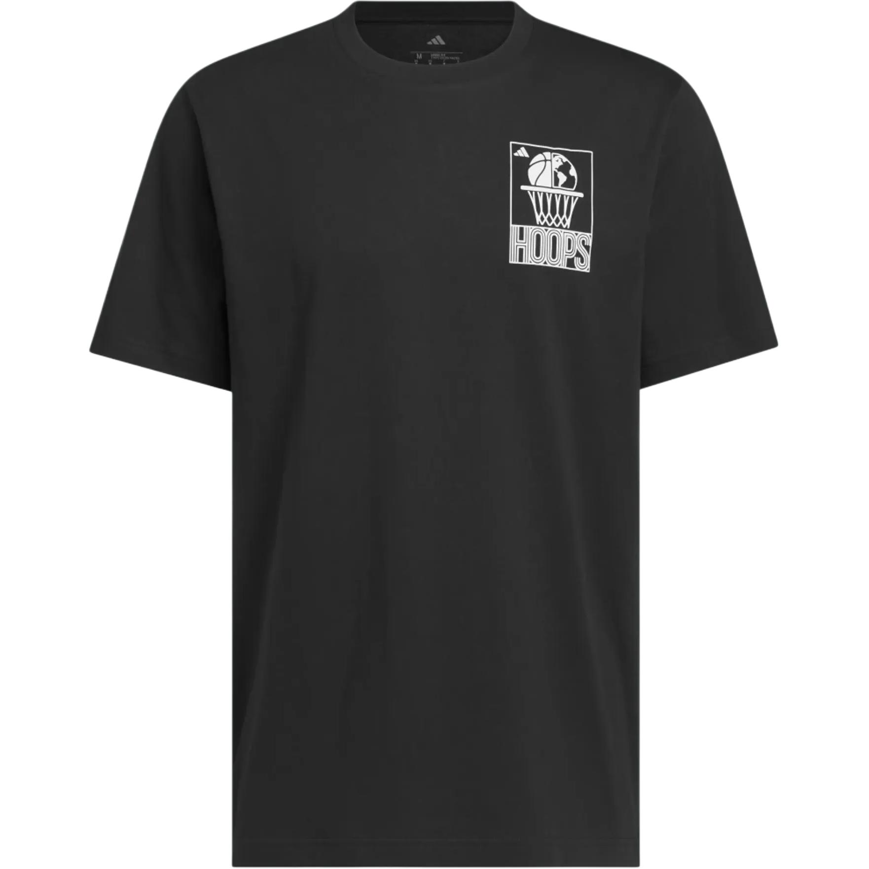 Adidas Hoops Crew Neck Logo Short Sleeve T-Shirt Men Tops KC9255 S