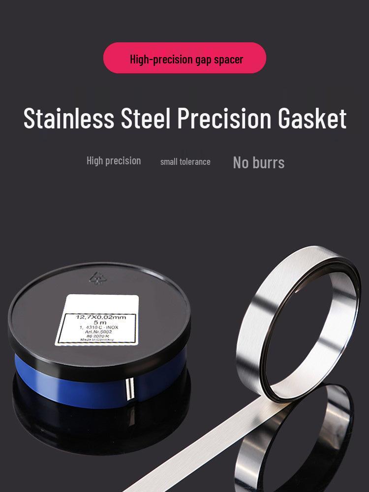 

Форма прокладка Нержавеющая сталь Кремниевая прокладка Щуп 12,7 мм Регулировка 0.08mm Thickness, 5M Length