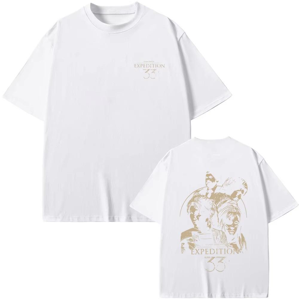 Game Clair Obscur Expedition 33 Tshirt Men Women Clothing Fashion Otaku T Shirts 2026 Summer Male Casual Vintage Cotton Tshirt
