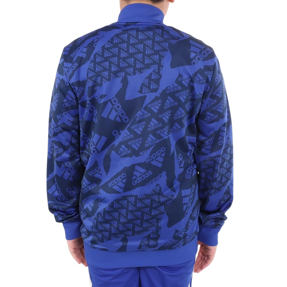 adidas Junior Tracksuit Set and Essentials Print Tracksuit [Adidas] (Top Bottom) All-Over KOS14-IS2557 (Blue/Size 130/Jr)