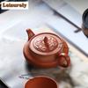 170ml Antique Yixing Purple Clay Teapots Handmade Gold Drawing Pot Raw Ore Zhu Mud Tea Soaking Kettle Chinese Zisha Tea Set Gift