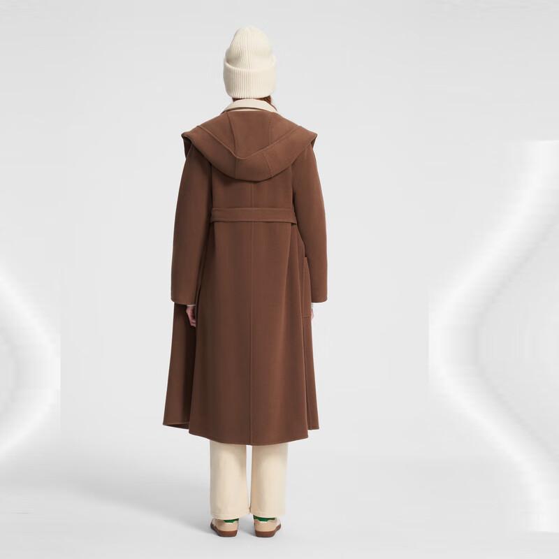 ELLASSAY Women's Hooded Wool Blend Commuter Coat