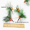Artificial Pine Needle Greenery & Red Berry Bouquet for Holiday DIY & Gift Packaging