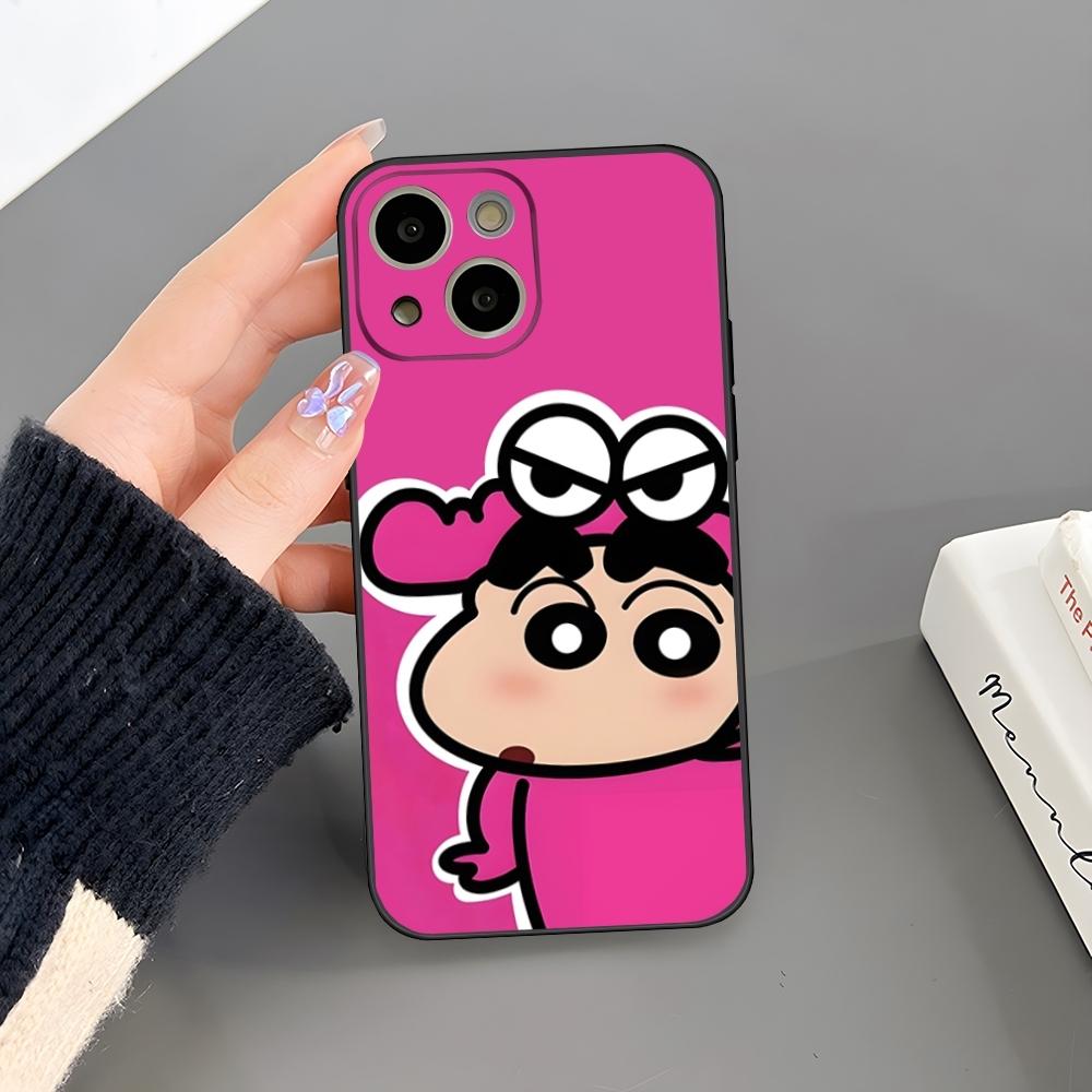 Crayon Shin-chans Phone Case For Iphone 16 Plus 15 14 Pro Max 13 Mini 11 12 Xr X Xs 6 7 8 SE Plus Back Cover