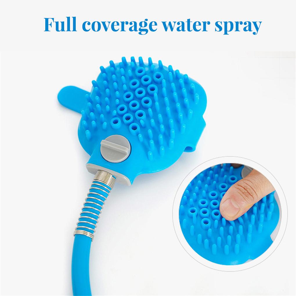 Pet Shower Bath Brush Attachment Grooming Washing Hose Short Hair Comfortable Scrubber Massager Supplies Home