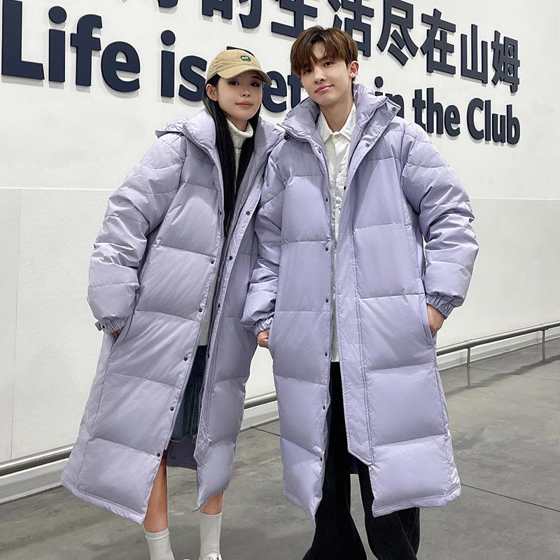 Nouvelle doudoune longue jusqu'au genou Automne/Hiver: Manteau chaud décontracté unisexe