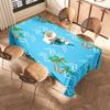 High-Quality Printed Tablecloths with Palm Tree Design for Beach-themed Dining Tables Ideal for Home Decor Parties