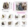 New Product 50 Super Realistic Animal Pictures Transparent Stickers Children's Enlightenment Early Education Stickers DIY Glass Cup Photo Frame