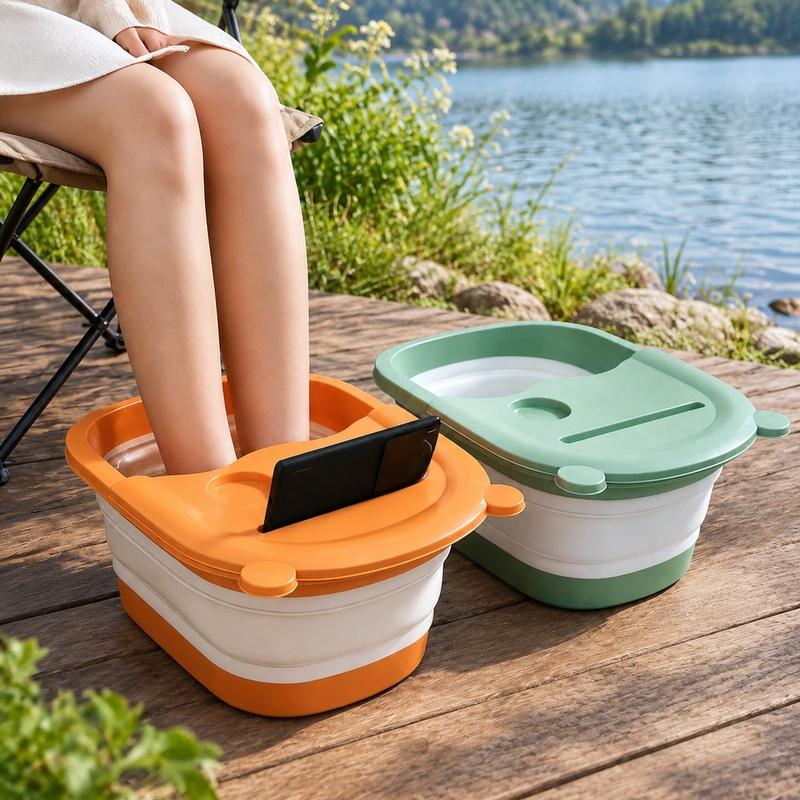 Foldable Foot Bath Tub with Built-in Massage for Home Spa and Therapeutic Foot Soaking