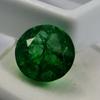 Natural Green Colombian Emerald 6.65ct Round Cut Certified Loose Gemstone