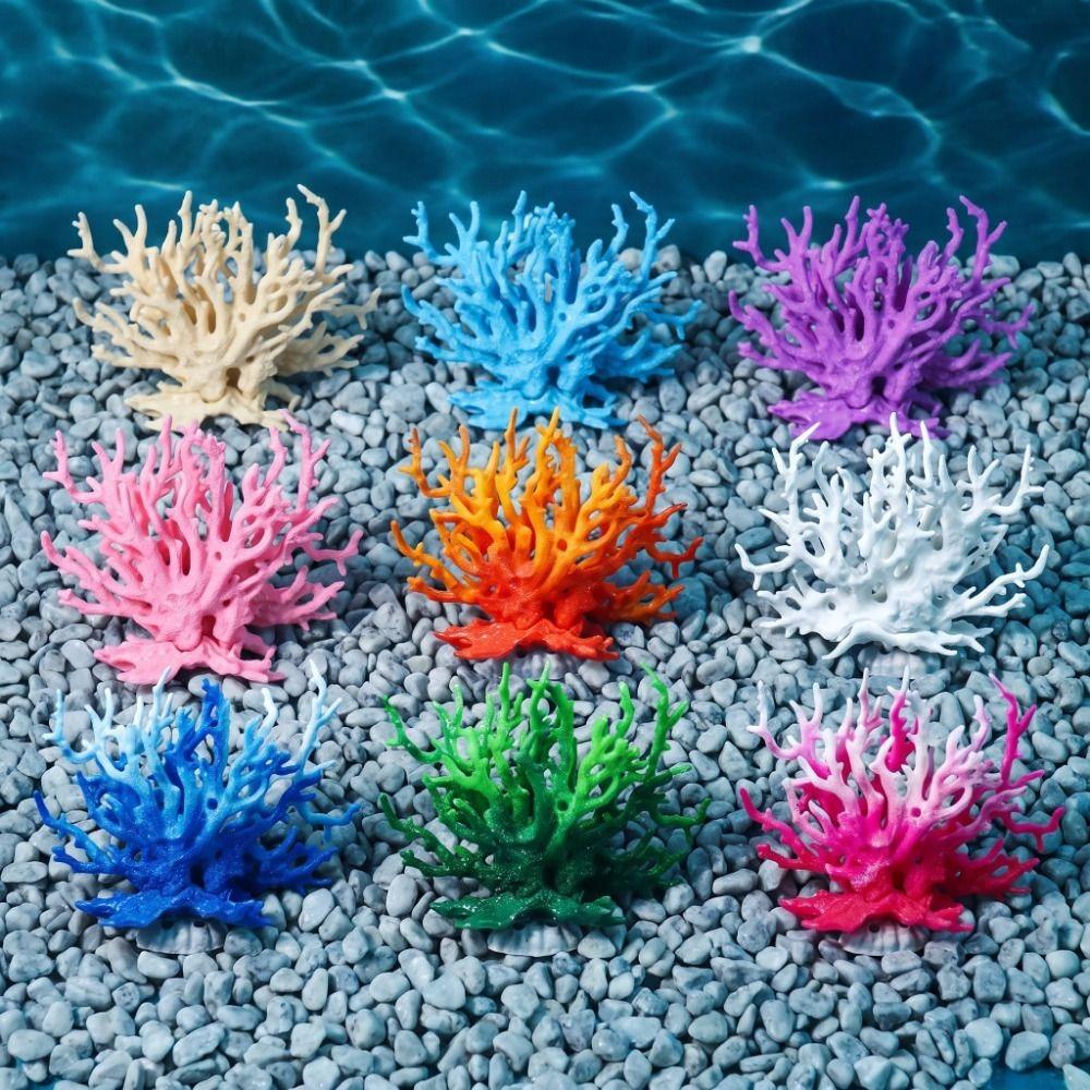 Plastic Artificial Coral Ornament Lifelike Fish Tank Decoration Home Decoration