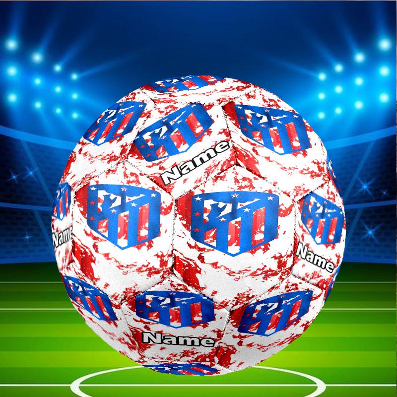 Custom Name Personalized Football team-A Print Size 5 Soccer Ball Training & Match Football, for Team, Kicking, Gift for Football Enthusiasts