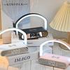 Wireless Charging Alarm Clock Two Levels Adjustment Night Light Multifunction Digital Alarm Clock for Bedroom