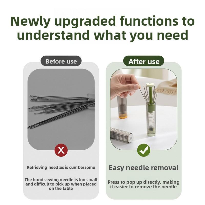 Portable Magnetic Suction Sewing Box for Pressing Household Sewing Thread