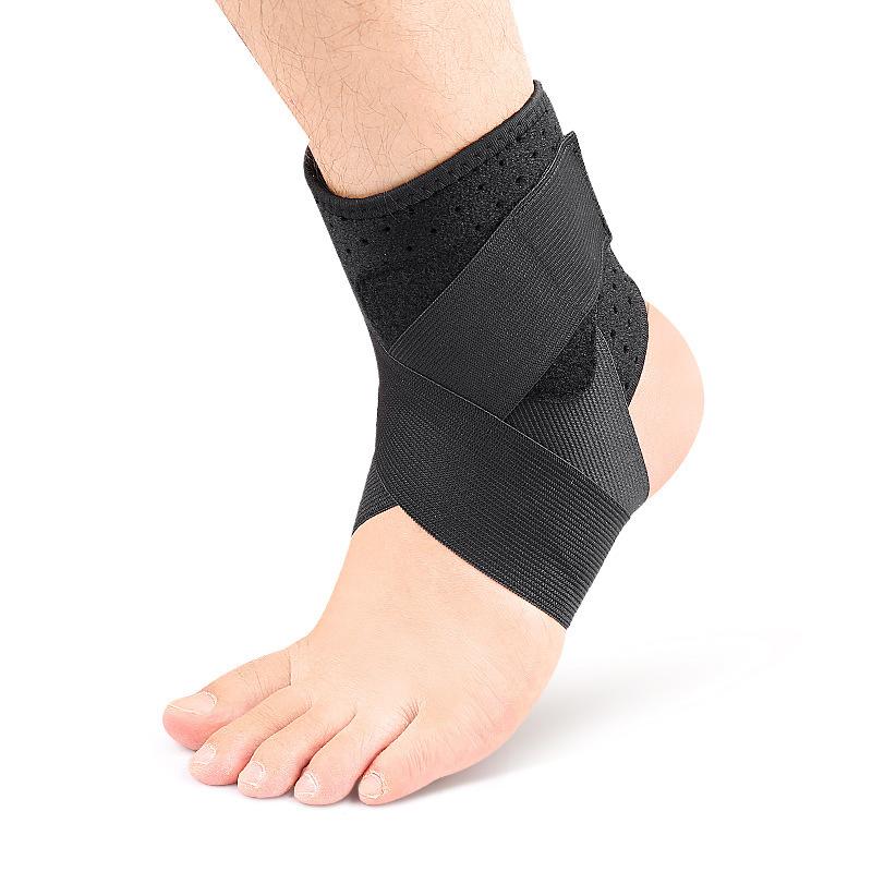 

Спортивный бандаж на голеностоп, защита голеностопа, перекрестная фиксация, эластичный, компрессионный, для велоспорта, альпинизма, бега, прыжков, защита голеностопа Right foot