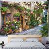 Schöne Küstenlandschaft Wandteppich Hängend Traumhafter Schloss-Wandteppich Haus Schlafzimmer Hängendes Tuch, Strand Picknickmatte Yogamatten