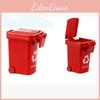 Brightly Colored Trash Can Toy Garbage Truck's Trash Bin Mini Curbside Trashcan For Toddlers