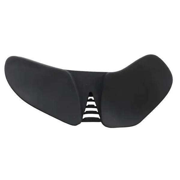 Ergonomická černá silikonová podložka pod myš pro praváky s opěrkou zápěstí - Plastový materiál