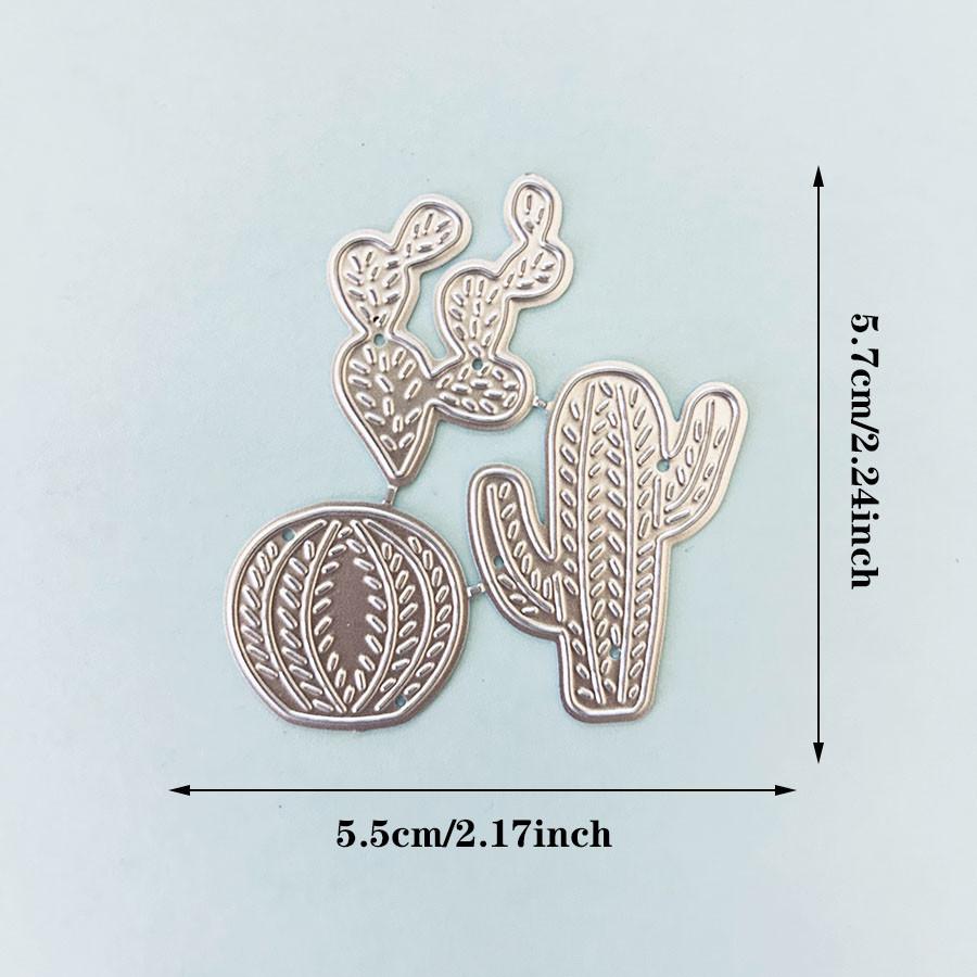 Kaktus Metall Stanzformen Schablone für DIY Scrapbooking Fotoalbum Prägepapier Karten Basteln Stanzteile