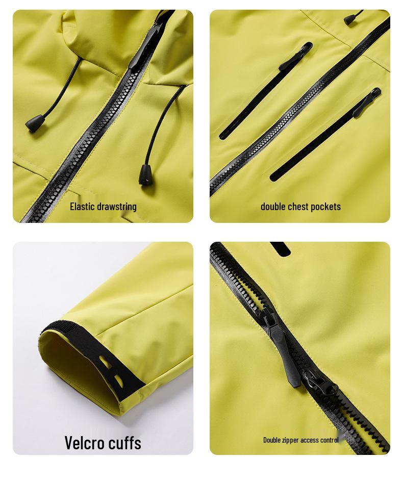 2025 Spring High-Quality Couple's Lightweight Windbreaker: Waterproof & Windproof Mountaineering Jacket for Men & Women.