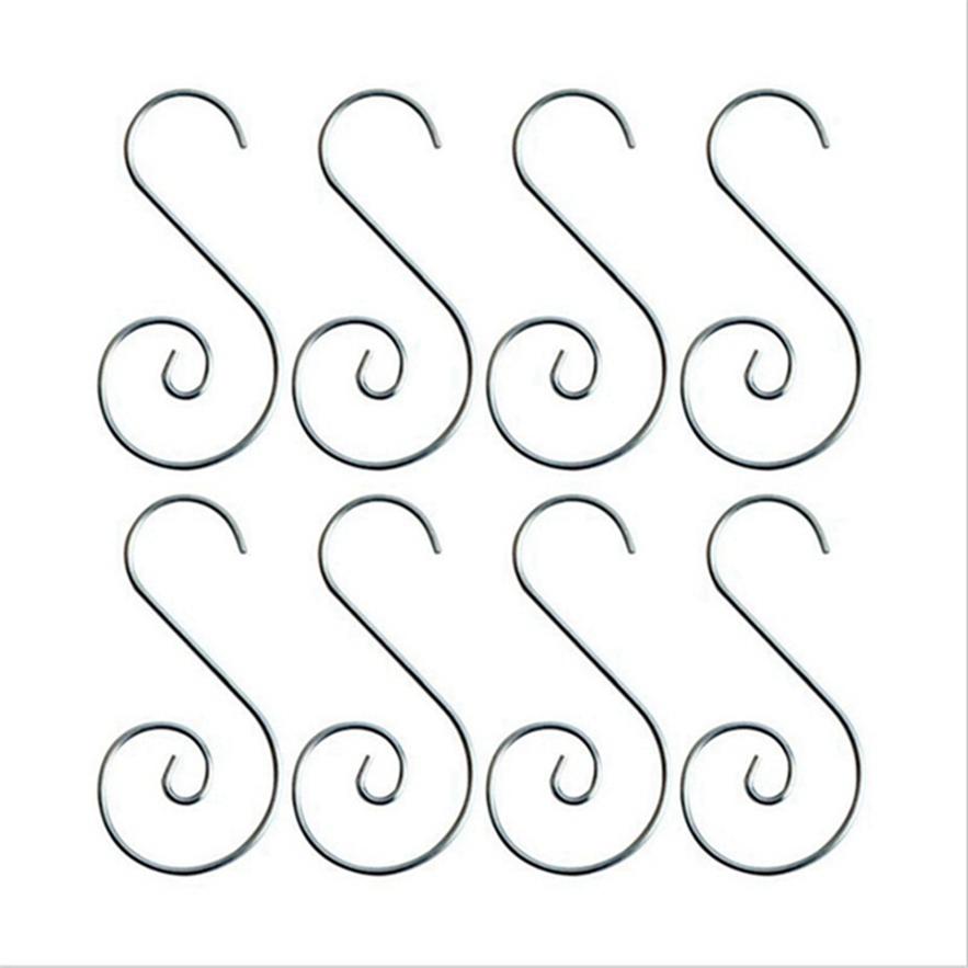 

20 шт., крючок, рождественские украшения, подвесные подвески, декор для рождественской елки, рождественские украшения Navidad, товары для вечеринок None серебряный