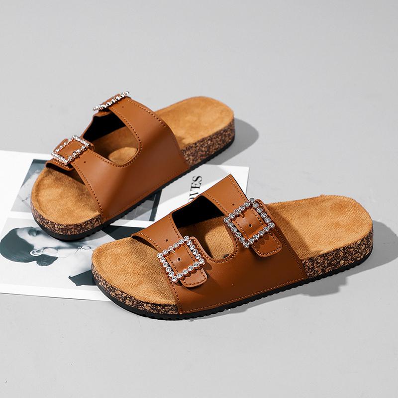 Fashion Women's Fashion Slippers Thick-Soled Wear-Resistant Waterproof Anti-Slip Soft-Soled Comfortable Casual Beach Sandals