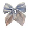 Hairpin Elegant Satin Hair Bow Clips Elastic Sturdy Fixing Women Stylish Gentle Hair Accessory for Delicate Hairstyles