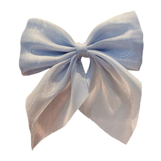 Hairpin Elegant Satin Hair Bow Clips Elastic Sturdy Fixing Women Stylish Gentle Hair Accessory for Delicate Hairstyles