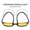 Anti Blue Light Glasses for Men Women Ultra Light TR90 Frame Night Vision Myopia Computer Glasses Square Design