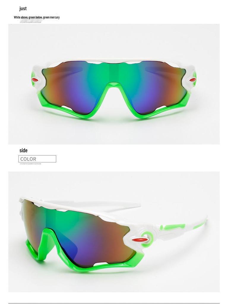 Men's Trendy Windproof Cycling Sunglasses - Anti-UV, Explosion-Proof, Cool Outdoor Sports Glasses