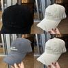 Embroidered Letter Baseball Cap For Women Adjustable Cotton Sun Protection Hat