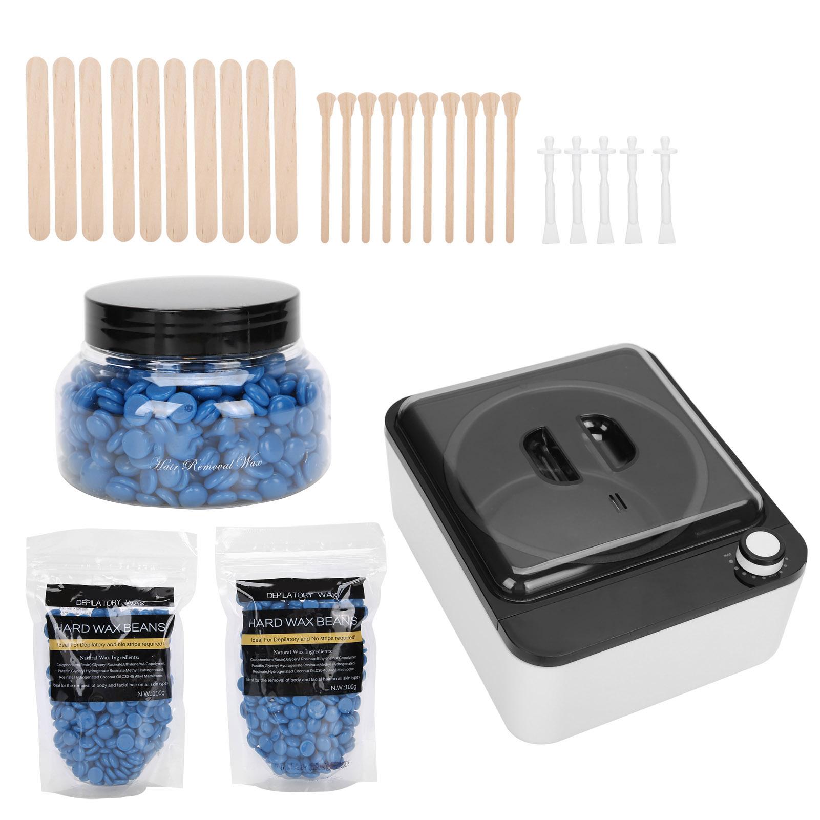 

Нагреватель воска для удаления волос, набор восковых бобов, стержень для депиляции, аксессуары, вилка США 110 В EU Plug