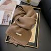 The New Autumn and Winter Cashmere Scarf Is A Versatile Korean Style Warm Knitted Woolen Scarf for Both Men and Women