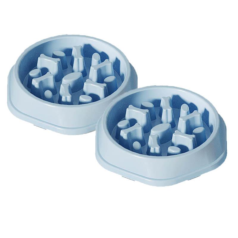 Dog Slow Food Bowl Dog Bowl Dog Bowl Anti-slip Anti-choking Anti-vomiting Pet Feeding Bowl Small Dog Food Bowl Cat Bowl