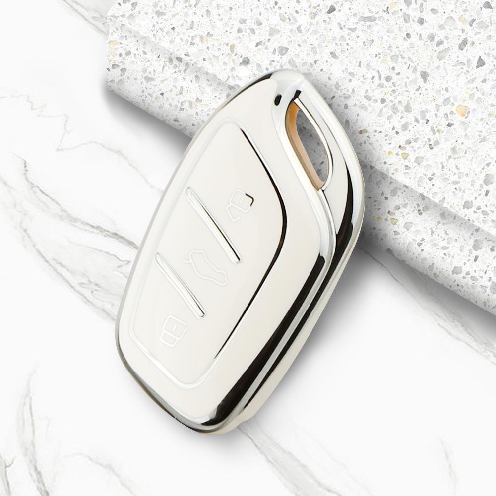 Car Key Case Cover for MG EV MG4 HS GT ZS ZX MG5 MG6 for Roewe RX3 RX5 RX8 I6 I5 TPU Remote Key Fob Shell Holder Accessories