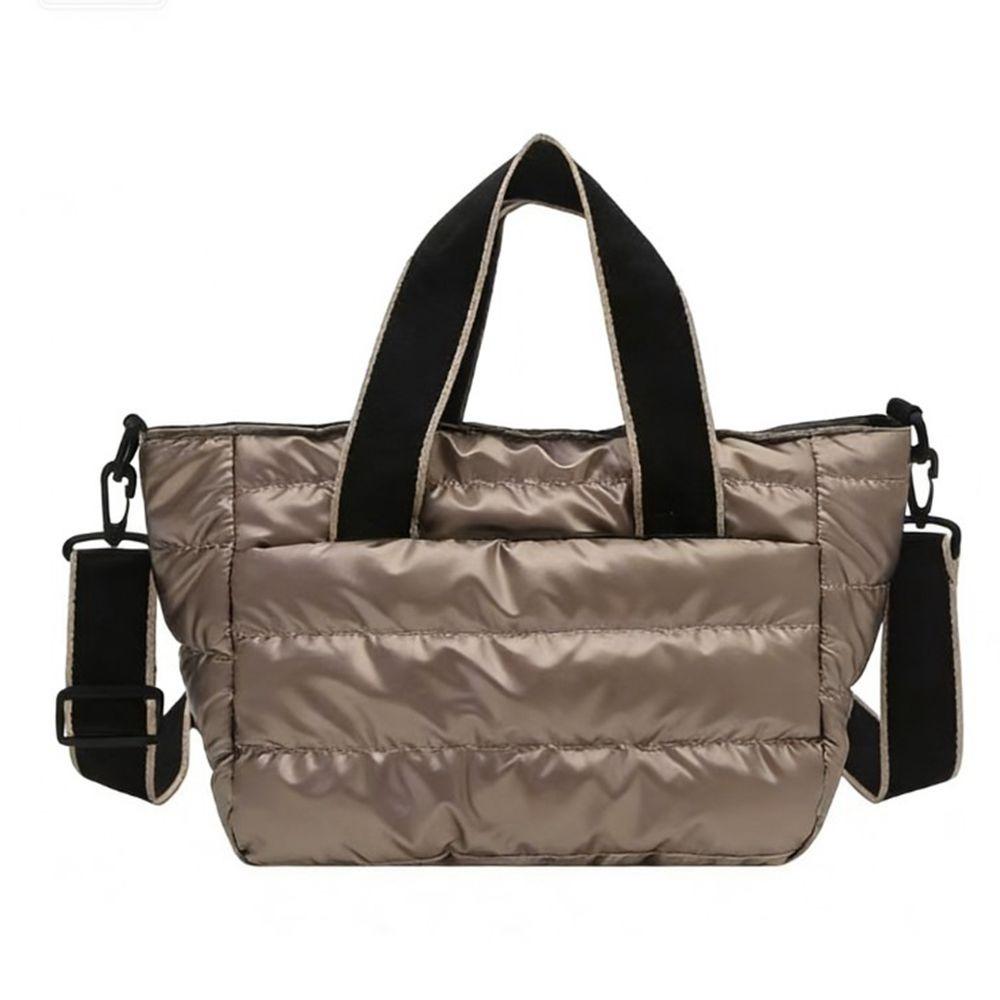 Large Capacity Lightweight Space Shoulder Bag Space Cotton Winter Quilted Crossbody Bag  Female Use