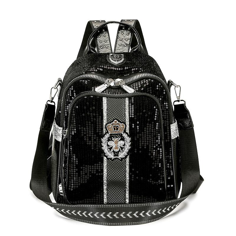 Personalized Sequined Backpack, Versatile Backpack for Both Casual and Formal Wear, Single Shoulder and Double Shoulder Bag