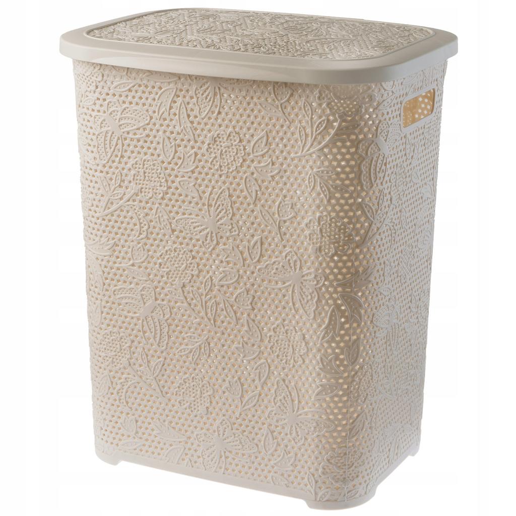 KADAX Basket with Lid for Laundry and Clothes Aglio 55L