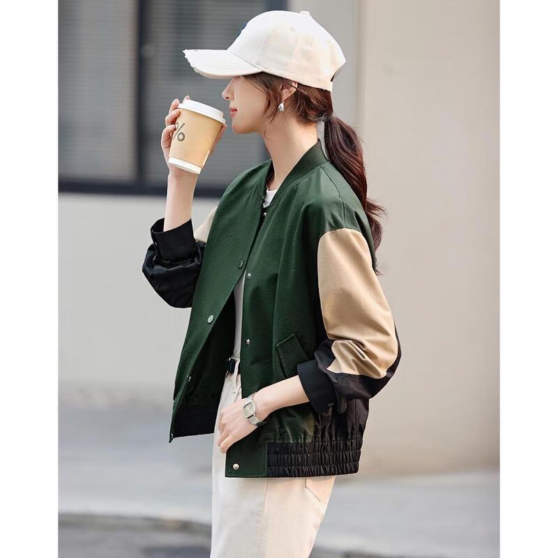 

Повседневная бейсбольная куртка Mohan Yimei с цветовыми блоками L