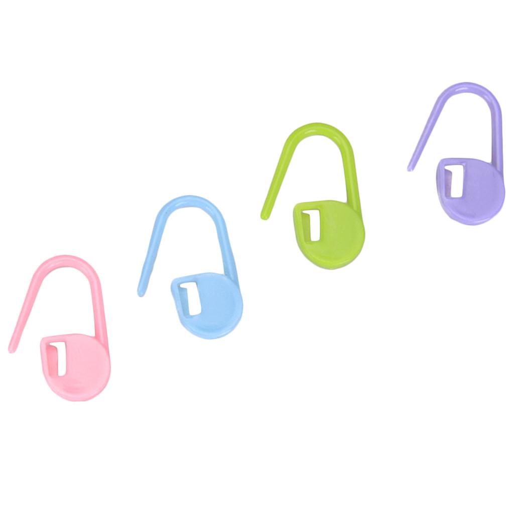 Knitting Stitch Markers Plastic Locking Clips Crochet Knit Accessories Colorful Stitch Counter Set for Knitting Projects