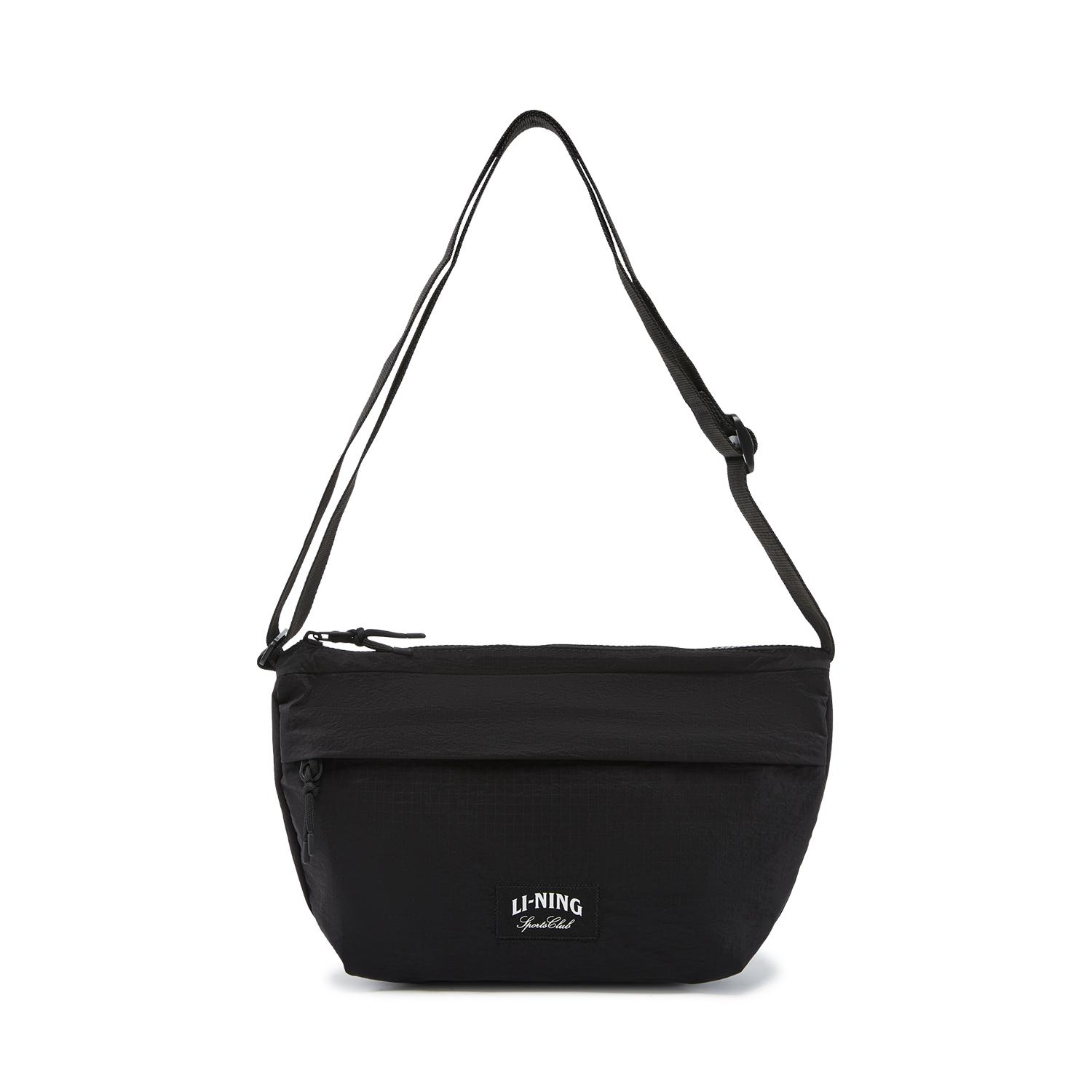 

New LiNing Sports Life Collection Polyamide Crossbody Bags Unisex Black ABDV353-1 32.0*8.4*19.1CM