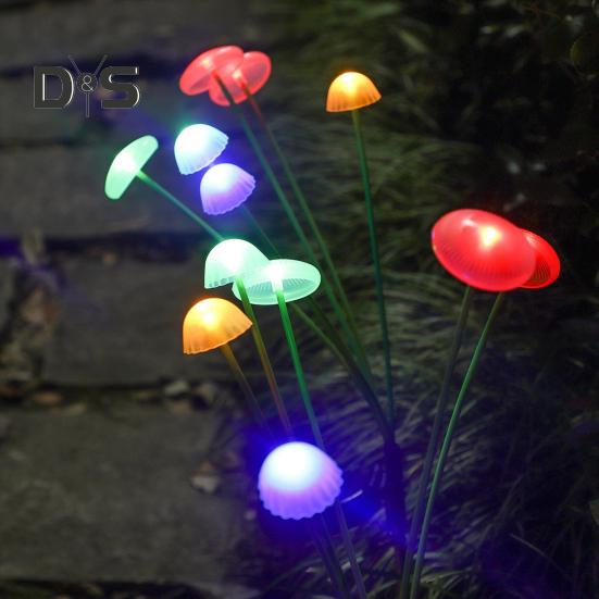 LED Solar Lamp Automatic ON/OFF Easy To Install IP44 Waterproof Jellyfish Solar Garden Light Romantic Courtyard Decoration