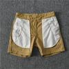 Men's Cotton Slim Fit Solid Color Three-Quarter Shorts - Trendy Summer Stretch Pants
