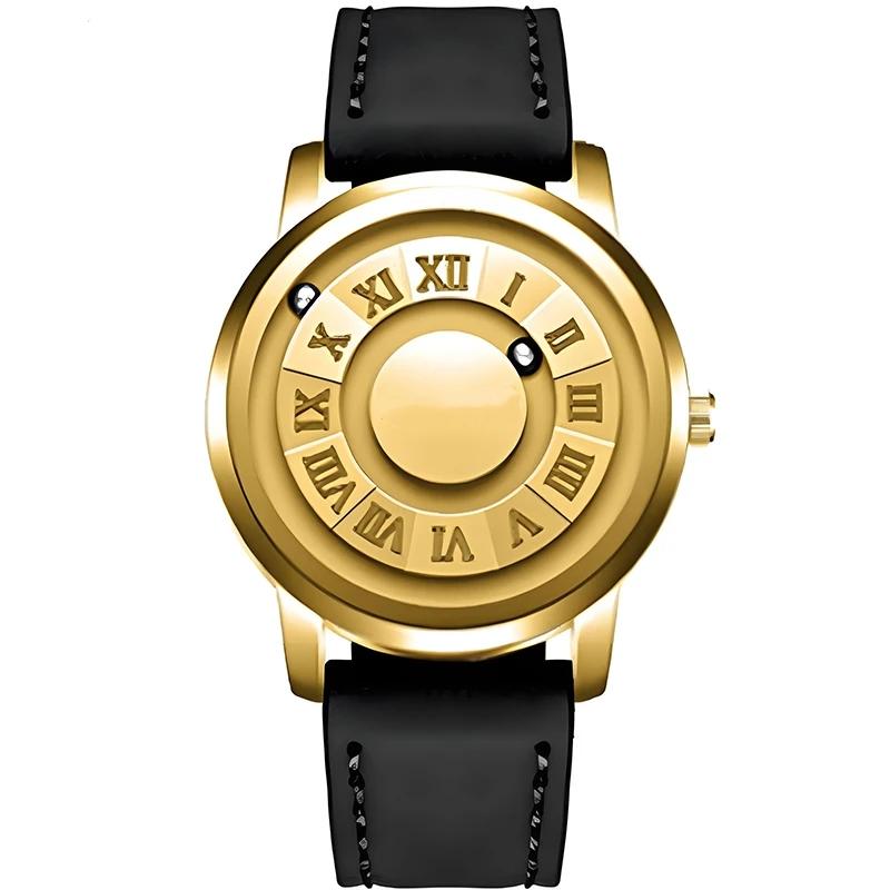 

Кварцевые часы мужские магнитная левитация полые из нержавеющей стали водонепроницаемые мужские наручные часы