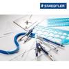 [Staedtler] Template Katakana English Alphabet Ruler 0.5mm Pencil 1 Sheet 982 25-6 Transparent Blue 17.5cm x 6.5cm