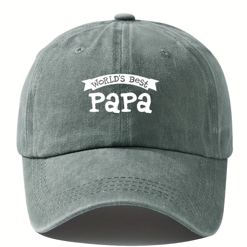 Adjustable WorldS Best PapaBaseball Cap  Vintage StyleHipHop Dad Hat with Curved BrimOutdoor Fishing  Hiking Trucker Hat