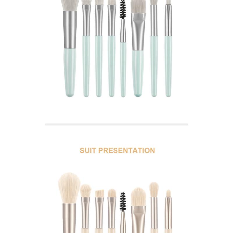 8Pcs Professional Makeup Brushes Set Cosmetic Powder Eye Shadow Foundation Blush Blending Concealer Beauty Make Up Tool Brushes