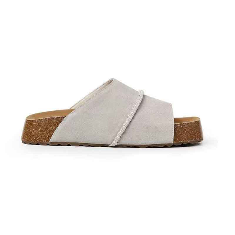

Thick-soled open-toed cool slippers for women in the summer of 2025, new fashionable versatile one-pedal with skirt beach shoes 40 світло-сірого кольору